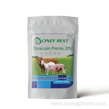 Hot sales Poultry medication of Tilmicosin Premix 20%